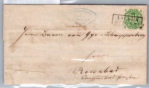 Preußen auf brief - preußen,