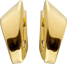 Creolen Ohrringe Gold 333 8 Karat 15mm  Scharnier Klapp