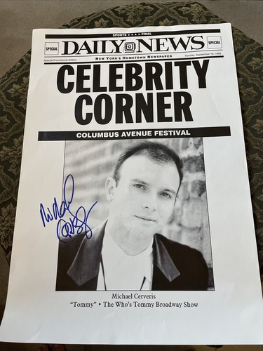 Michael cerveris autographed - cerveris,