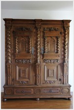 Renaissance Fassaden Schrank Nussbaum Oberpfalz 17. Jahrhundert