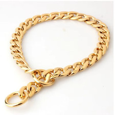 Luxus Hunde Halsband Gold