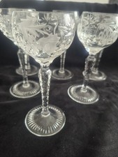 Nachtmann Kristall Gläser Set-6 Stück, Likör, Aperitiv   Dekor Traube 