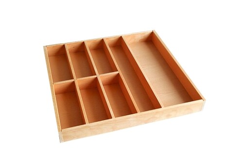 Besteckeinsatz buche 60er - buche,