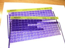 Honda VFR750FL M N P R S  2 STK  1994 Microfiche Motorrad Original Ersatzteile