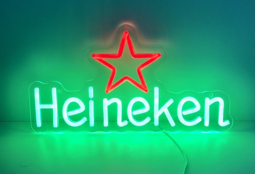 Heineken lager led neon style - heineken,