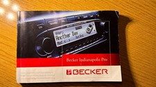 BECKER Indianapolis Pro Radio BEDIENUNGSANLEITUNG OPERATION GUIDE