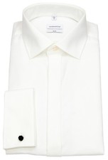 Seidensticker Smokinghemd Slim Fit Kentkragen ecru - ohne OVP