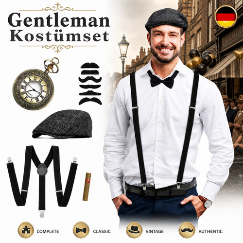 20er jahre herren kostüm set - 20er,