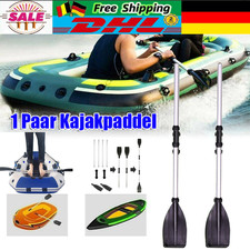 2x Kajak Paddel Alu Ruder Paddel Für Schlauchboot Kombipaddel Doppelpaddel Satz*