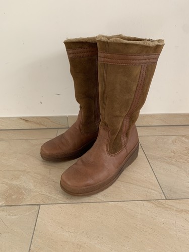 Sioux lammfell stiefel - stiefel, braun