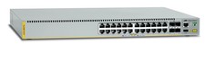 Allied Telesis Stackable Gigabit Edge Switch with 24 x 10/100/1000T, 4 x 10G SFP