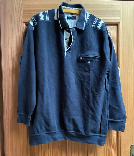 Dunkelblauer polo pullover - dunkelblauer,