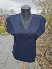 marineblaues Blusentop von
