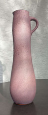 Keramik Vase Krug Töpferhof Römhild Gramann DDR fat lava, purple violett WGP 70s
