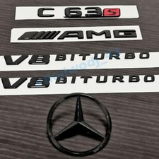 Schwarz Glänz Star Embleme