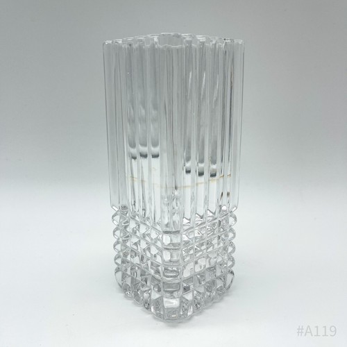 Blockvase glas klar - glas, eckig