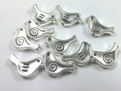 Spacer vogel charms 15mm - vogel,