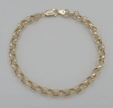 585 Gold Armband 20cm Rundanker 5,7mm Breit 14 Karat Gelbgold NEU 4,74g