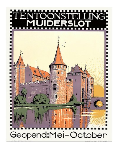 Vintage schloss wandkunst - vintage,