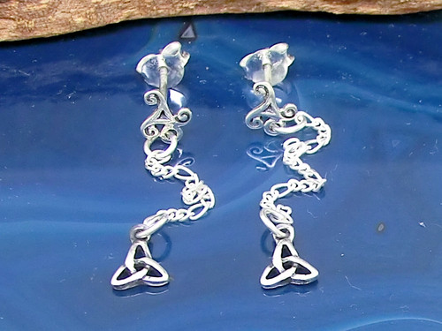 Keltische triskele ohrstecker - keltische,