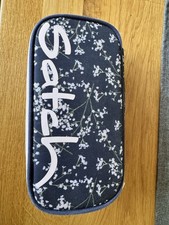 Satch Federtasche Blumenmuster Blau