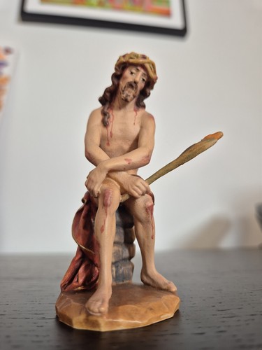 Holzfigur jesus sitzend - holzfigur,
