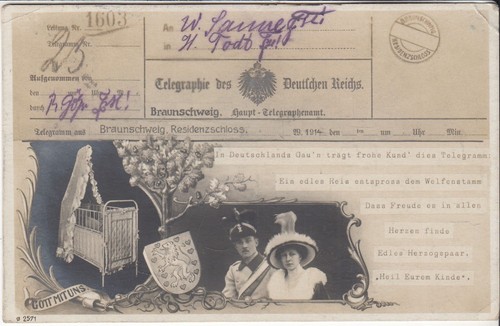 Braunschweig telegramm - ak,