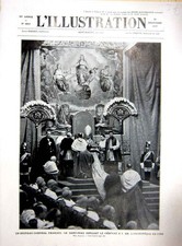 Alter antiker Druck Lyon