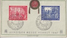 SBZ MiNr. 216 217 Leipziger