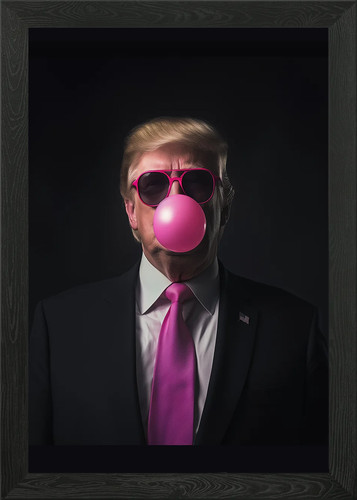 Rosa donald trump kaugummi - donald,