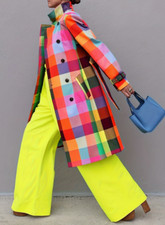 Damen Trenchcoat mit buntem