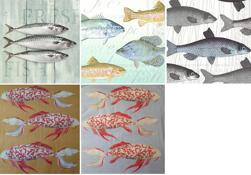 Servietten fische fisch - 4,