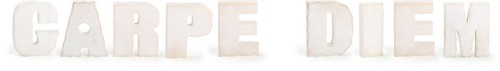 Carpe diem buchstaben holz - diem,