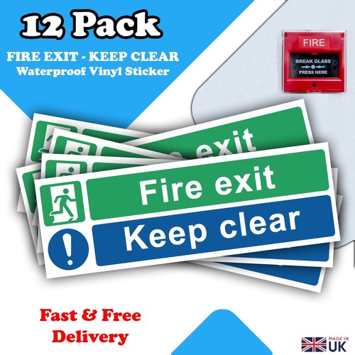 Fire exit keep - exit, clear