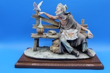 [13097] Giuseppe Armani Porzellan Skulptur Vagabund auf Bank