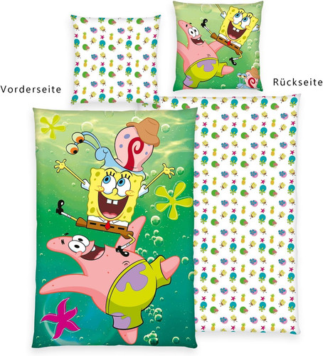 Spongebob wende bettwäsche - wende,