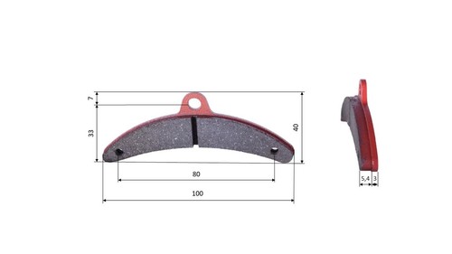Pastiglie dei freni - (set, 2)