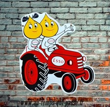 Emailleplatte ESSO Traktor