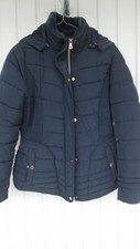 dunkelblaue YMI Winterjacke Damen, Gr L/G,Polyester/Kunstpelz mit Kapuze neuwert