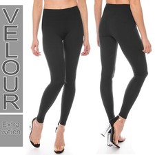 Damen Velour Leggings Leggins