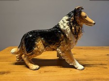 Goebel Collie 1A Zustand Große Porzellan Figur, W-Germany, Vintage
