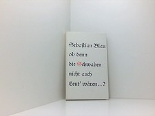 Ob denn die Schwaben nicht