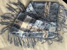 Trachtentuch blau weiß, 100%