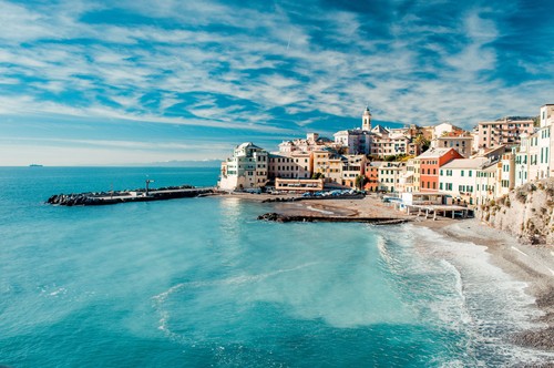 Wandbild blick auf bogliasco - wandbild:,