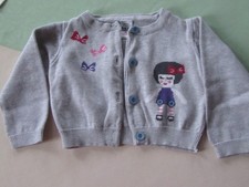Strickjacke Zara Baby  Gr. 78    (9-12 Monate) hellgrau