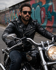MOTORRAD LEDERJACKE HERREN