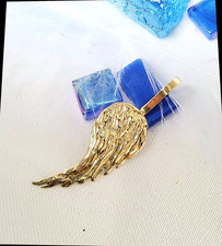 Großartiger, Glücks- Engelflügel-Anhänger 585 Gold massiv   (#g 235 o.Kette)