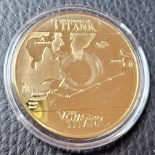 Gedenkmünze Titanic Metall