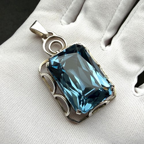 Art deco anhänger - deco, silber