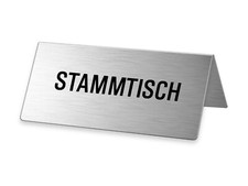 Schild Stammtisch Tischschild